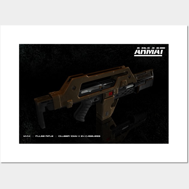 Pulse Rifle Ad Wall Art by CCDesign